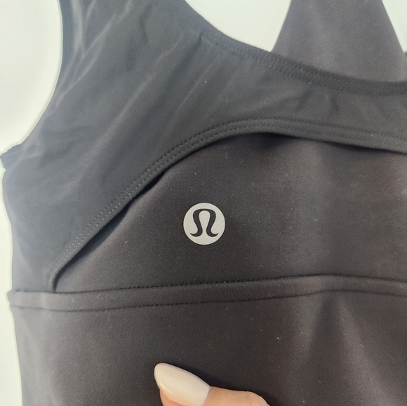 Lululemon Wunder Train Mesh Black Size 4 Sports Bra - Picture 4 of 5